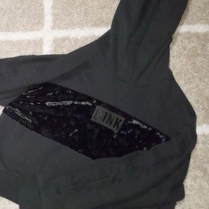 Victorias secret pink cropped hoodie